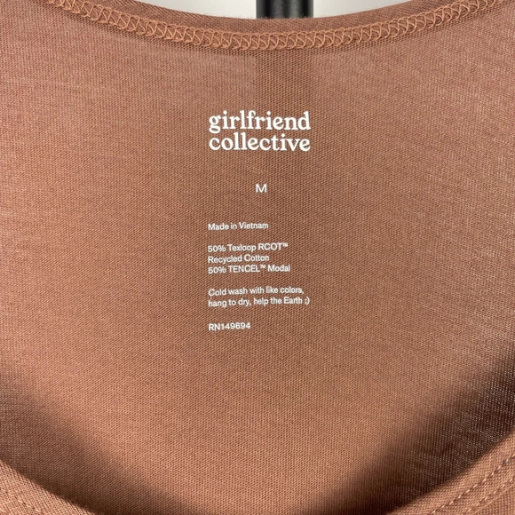 Girlfriend Collective Brown Athletic Athleisure Soft Buttery Tank Top - Picture 5 of 5